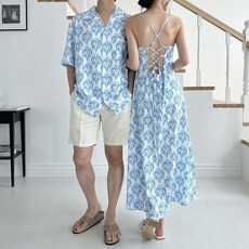 데칼 남녀 커플 비치웨어 썸머룩 SD_240615