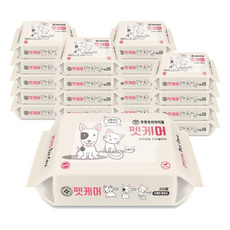 펫케어 반려동물 휴대용물티슈 피톤치드향, 1개, 20개입
