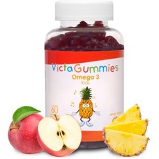 Dr. T VictaGummies Omega 3 Gummies – DHA for & Eye Health – Naturally Flavored – Supports Focus, 1