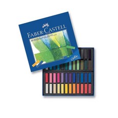 富福里 德國 輝柏 Faber-Castell 創意工坊 48色軟性粉彩條 中條型 128248 色彩鮮明、質地柔滑 輕鬆打造專業級藝術作品, 1個