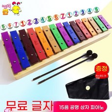 32음실로폰 글로켄슈필 전문가 타악기 성인용 실로폰 악기, 15톤 컬러 피아노에코베이스  울커버 해머피아노백 포함