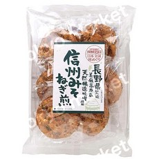 일본 세이조이시이 신슈 미소 네기 센베이 쌀과자, 1개, 104g