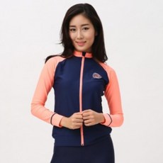 엑스블루 XWT-6204T-MIBK 여성 긴팔 집업 래쉬가드