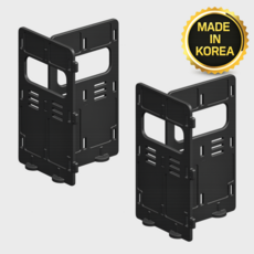 야무진형제 배달통 자석 파티션 칸막이 2세트, 블랙