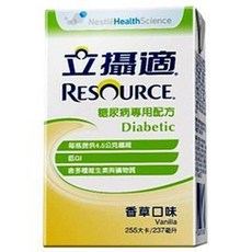 雀巢 RESOURCE 立攝適 糖尿病專用配方 香草口味, 1個
