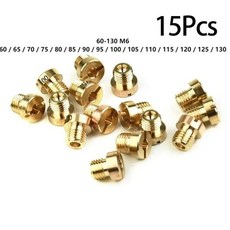12mm-17.5mm Dellorto 기화기 용 15pcs 메인 제트 60-130 M6 PHNL/ PHVA/ PHBH/ PHBG 제트-Mikuni
