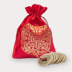 lurluhome Yeopjeon Package Sangpyeong Tongbo Yeopjeon Bag 舊硬幣福袋, 紅色的