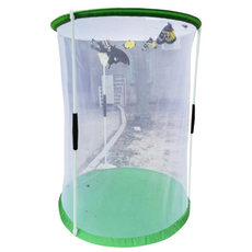 昆蟲飼養籠 透明網籠 折疊收納 堅固耐用 多款多尺寸, 昆蟲飼養箱 支柱圓 30x40cm, 1個