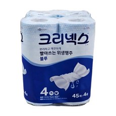 유한킴벌리 크리넥스 빨아쓰는 위생행주 블루 180매 1팩, 1박스