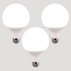 알라딘라이팅 LED 볼구 12W 롱(목이것) E26 9.5cm, 3개, 롱, 주광색