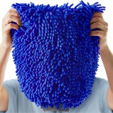 거침없는 드라이브 프리미엄 세차 미트 2팩 XL 스폰지 샤닐 극세사 스크래치 프리 자동차 트럭 SUV 보트 및 오토바이용 고흡수성, XXL/ Single Mitt