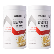 웨이더 혈당케어 프로틴 Weider Blood Sugar Care Protein, 2개, 800g