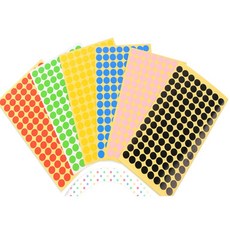 픽루나 112P 다목적 원형 컬러 도트스티커 유치원, 빨강