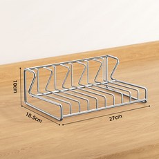 廚房碗碟架不鏽鋼瀝水碗架餐盤收納架廚房置物架濾水架碗碟收納架, 1個, 不帶托盤