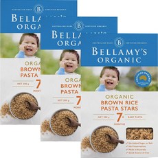 벨라미스 오가닉 브라운 라이스 파스타 스타, 3개