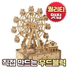 앤트앤비 DIY 3D 입체 퍼즐 나무퍼즐 겨울 관람차, 183피스, 1개
