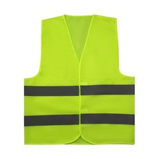 普特汽車精品 安全反光條背心 交通背心 工程背心 交管背心 螢光背心 反光工作服 反光衣 工地背心 反光服【JG0050】, 綠, 1個