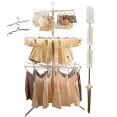 애져요 2세대 접이식 아기옷 손수건 3단 빨래 건조대 육아