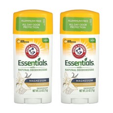 암앤해머 에센셜 데오드란트 마그네슘 바닐라 샌들우드 71g 2개