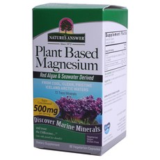 NATURE'S ANSWER 鎂補充素食膠囊, 90顆, 1罐