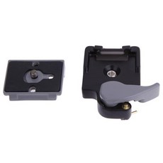 1/4인치 카메라 클램프 어댑터 휴대용 금속 마운트 삼각대 안정기(Manfrotto 200PL 14 호환 플레이트 포함, 01   Mainland