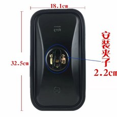 화물차 백미러 사각 후진 사이드 거울 범퍼 굴착기, E. 고화질아이언쉘 사각 거울 클립 타입, 1개