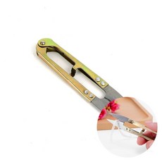 스프링 쪽가위 금색 1P 십자수쪽가위