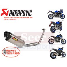 Akrapovic Yamaha YZF-R15 / MT-15 鈦合金全段排氣管, 1個