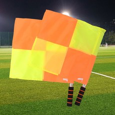 축구 부심기 2P 부심 깃발 선심기 축구심판용품, 1개, 혼합색상