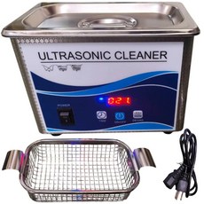 0.8L 工業級超聲波清洗機 眼鏡清洗器 18段定時 脫氣 超音波清洗機 手錶清洗機 飾品清潔 洗浄機, 1個, (008)0.8升陶瓷震子 超音波清洗機