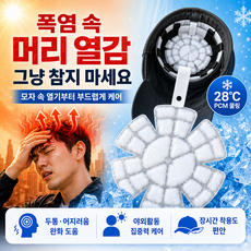 럽위어 28도 PCM 헬멧 쿨링패드 모자 냉각패드 두피 아이스패드, 쿨화이트, 1개