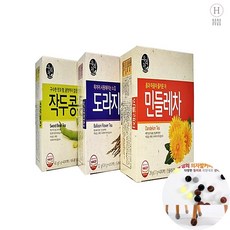 작두콩껍질차 티백선물 구수한작두콩차 40티백 도라지차 민들레 허브티 꽃차세트, 우리차 작두콩차40티백, 1g, 1
