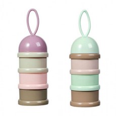 귀여운 스타일 단백질 보충제 선식 3단 프로틴 분할통 제분할통 보관 용기 파우더 제소, 단품, 1개