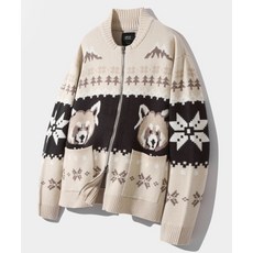 디미트리 블랙 DIMITRI BLACK 2WAY 에센셜 헤비웨이트 노르딕 가디건_베이지 DBD9KC02BE 338530