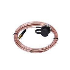 無線電訊號線 3層隔離鐵氟龍銀線低損耗, 1個, 1.5D/SMA母頭/1米