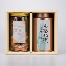 何樂里HowLovely 茶食禮盒，手採台茶18號紅玉紅茶，綜合水果脆片 (2罐裝/盒), 1個