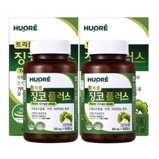 뉴트리딘 프리미엄 기억력 혈행개선 은행잎추출물 징코 플러스, 60정, 2개