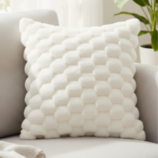 서플라이랩 북유럽 인테리어 크리스탈퍼 쇼파쿠션 솜포함, 옵션2. 플레인화이트