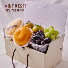 프리미엄 과일선물세트 1호 1.1kg이상 제철과일 특품 5종 (대저토마토 천혜향 외)