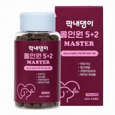 [50%런칭특가] 강아지 종합영양제 기관지 관절 피부 눈 유산균 심장 항산화 막내댕이 올인원 5+2 마스터 100g, 1개, 99정