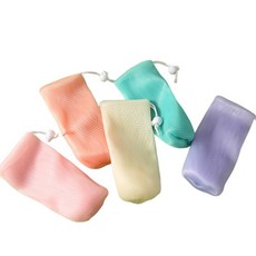 束口起泡袋 香皂起泡網 洗臉起泡網, 隨機出貨, 1個