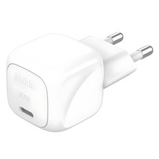 벨킨 부스트차지 USB-C PPS 30W 초소형 고속충전기 WCA008krWH, 화이트, 1개