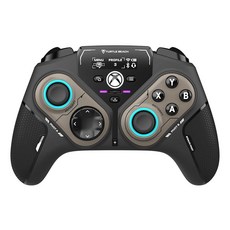 터틀 비치 스텔스 피벗 무선 스마트 게임 컨트롤러 윈도우 PC용 라이선스 - 회전 모듈 디스플레이 대시보드 홀 효과 스틱 리매핑 가능 버튼 블루투스 20시간 배터리, 1개