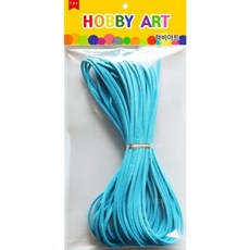 인조가죽끈 리본 포장용품 10개 하늘색, 약 두께 3mm 길이 92cm 1롤