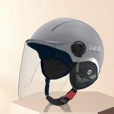 바이크 가벼운 여름용 하프 무광 투명 숏고글 썬바이저, 사계절 건메탈그레이 조절이어패드 투명