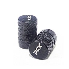 데일리쇼핑 오토바이 PCX 호환 타이어 밸브캡 타이어캡 마개 커버 에어캡, 블랙, 1세트