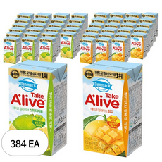 덴마크 테이크 얼라이브 망고 24p + 스위티자몽 24p, 120ml, 384개