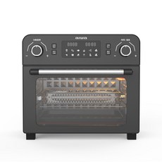 AIWA 愛華 AF023T 23L 氣炸烤箱 豪華大全配 立體循環加熱, 氣炸烤箱AF023T-黑