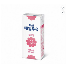 매일우유 멸균 무지방 우유 0프로 200ml x 24팩