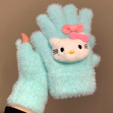 可愛KT貓造型五指手套